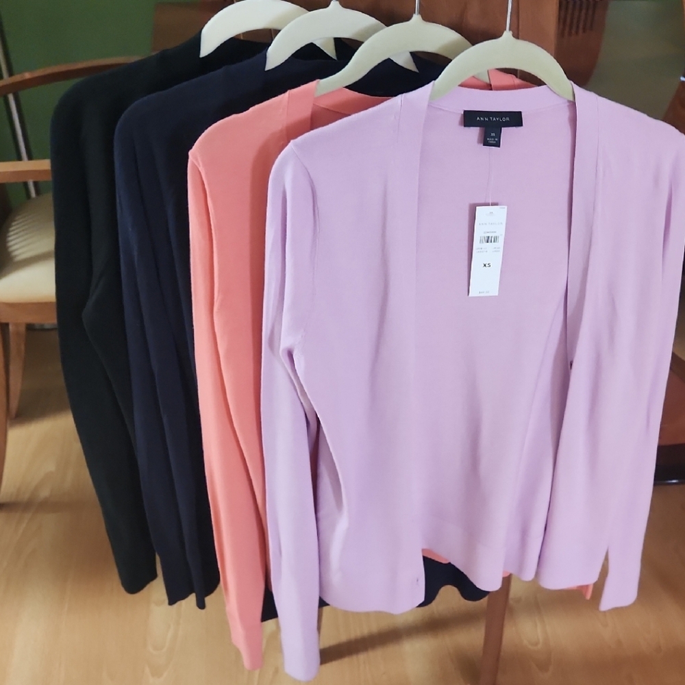 Ann Taylor Cardigans In Four Colors